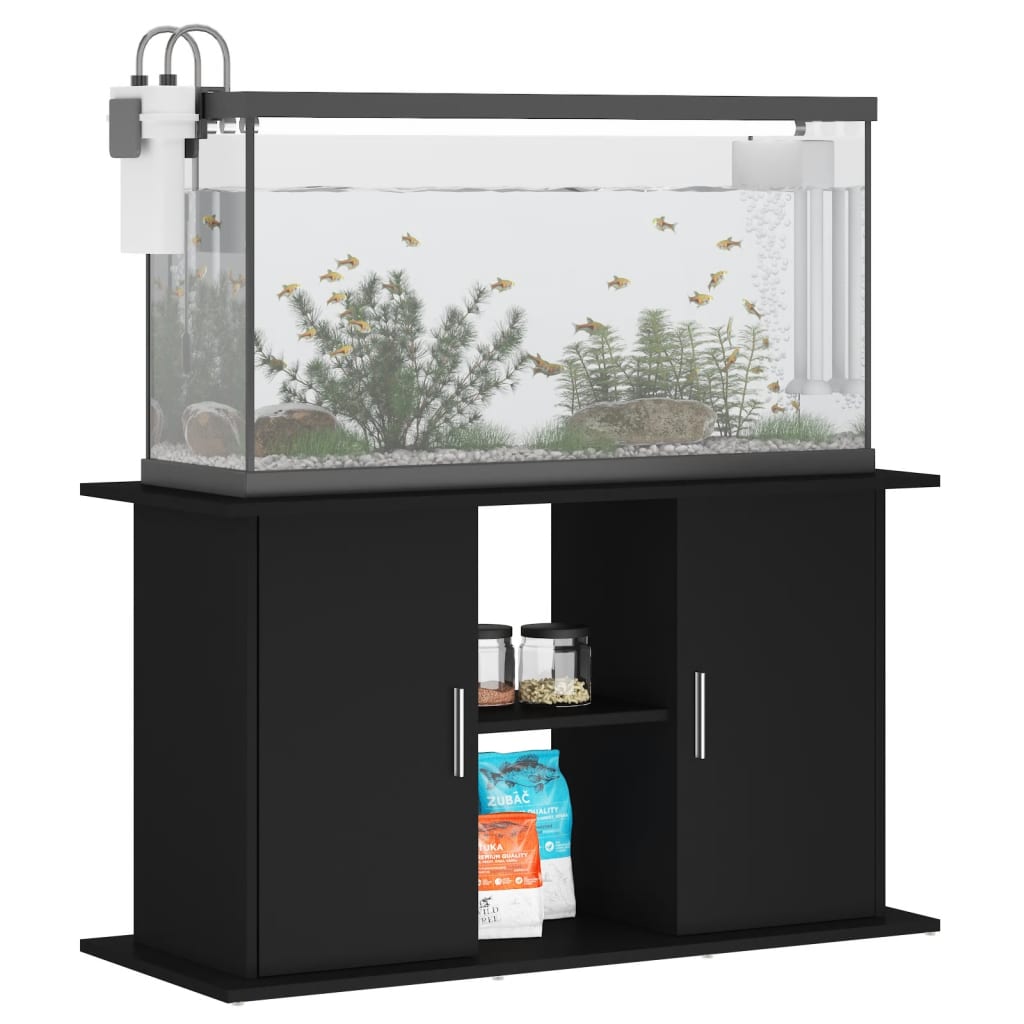 Supporto per Acquario 101x41x58 cm in Legno Multistrato Nero