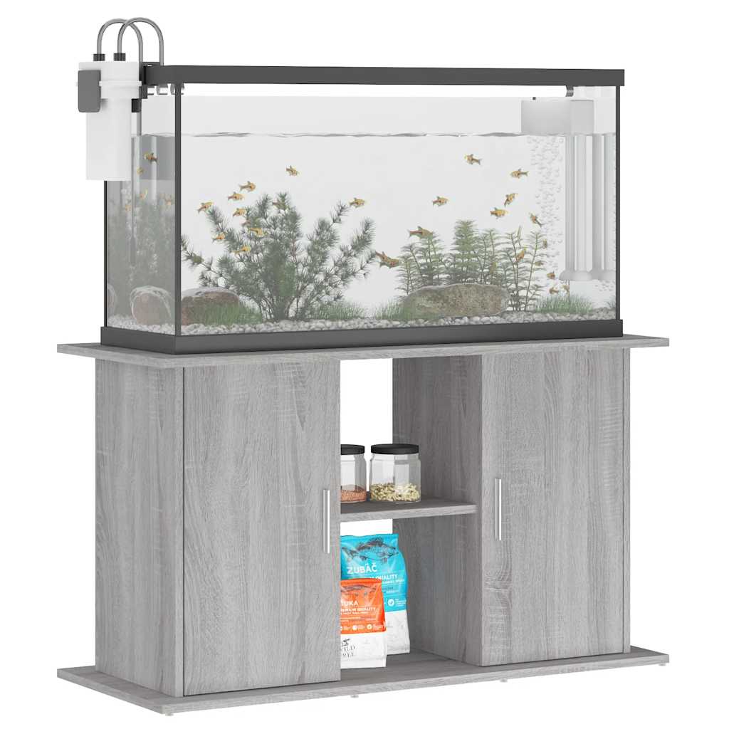 Supporto Acquario 101x41x58 cm Legno Multistrato Grigio Sonoma
