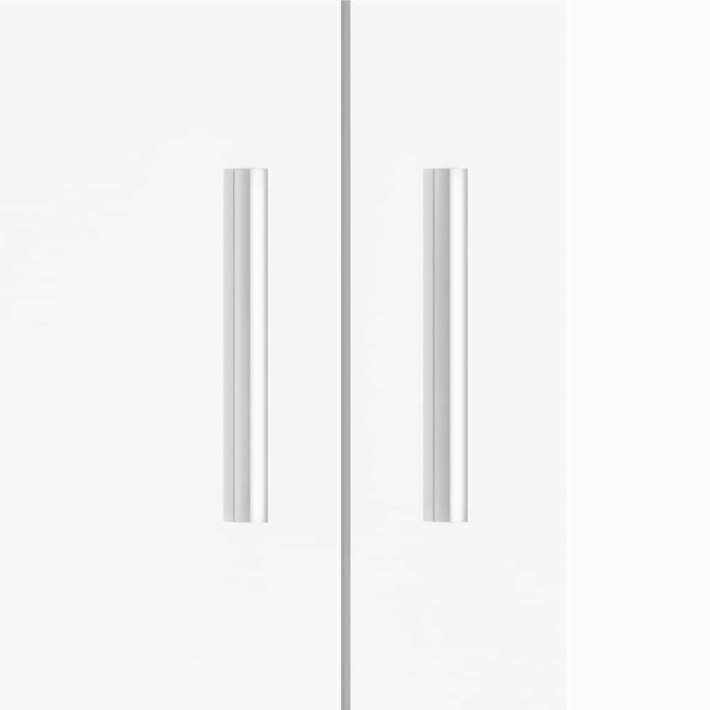 Supporto Acquario 81x36x73cm in Legno Multistrato Bianco Lucido