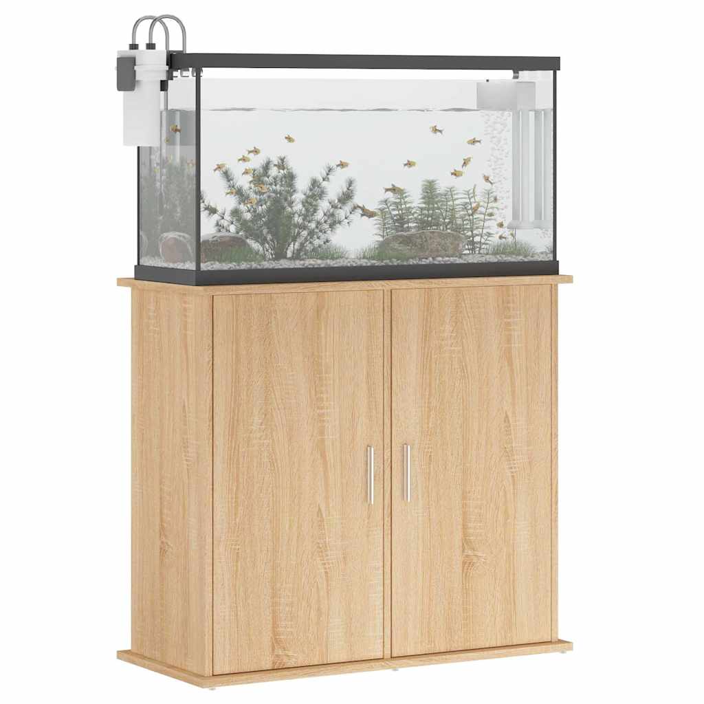 Supporto per acquario in rovere Sonoma 81x36x73 cm in legno ingegnerizzato