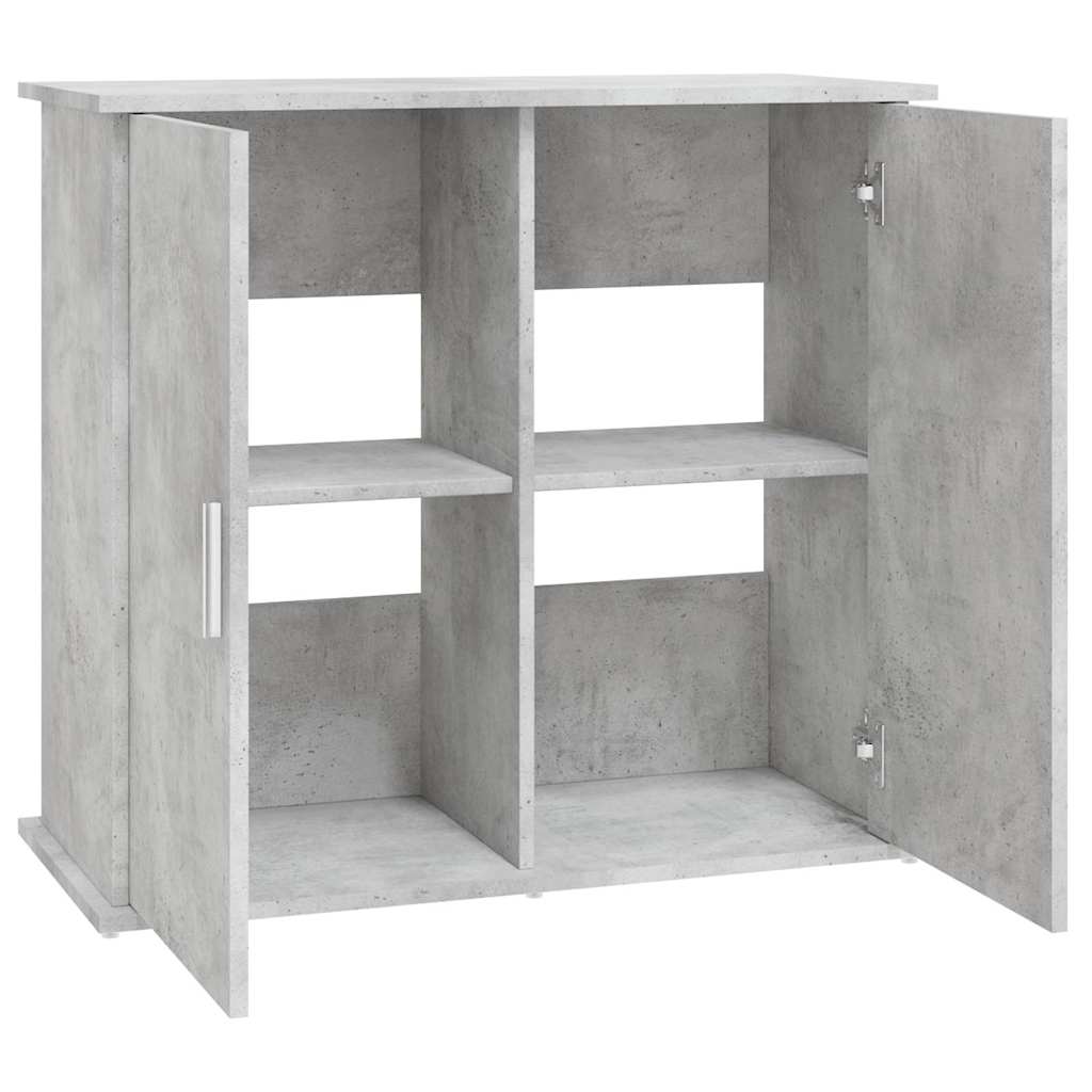 Supporto per acquario in cemento grigio 81x36x73 cm in legno ingegnerizzato
