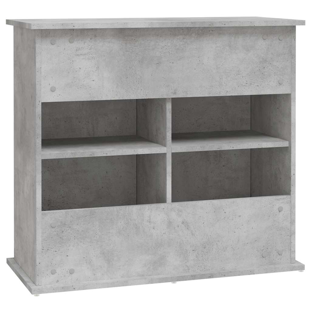 Supporto per acquario in cemento grigio 81x36x73 cm in legno ingegnerizzato