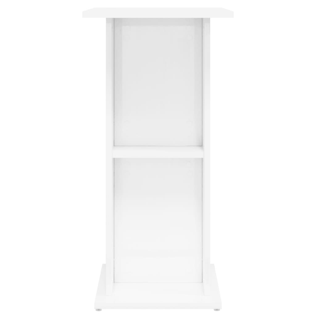 Supporto per Acquario 60,5x36x72,5 cm Multistrato Bianco Lucido