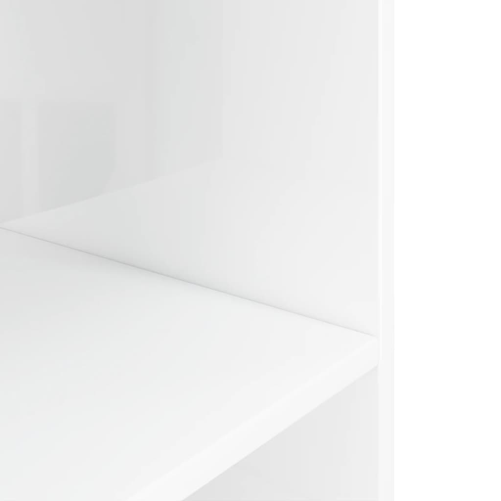 Supporto per Acquario 60,5x36x72,5 cm Multistrato Bianco Lucido