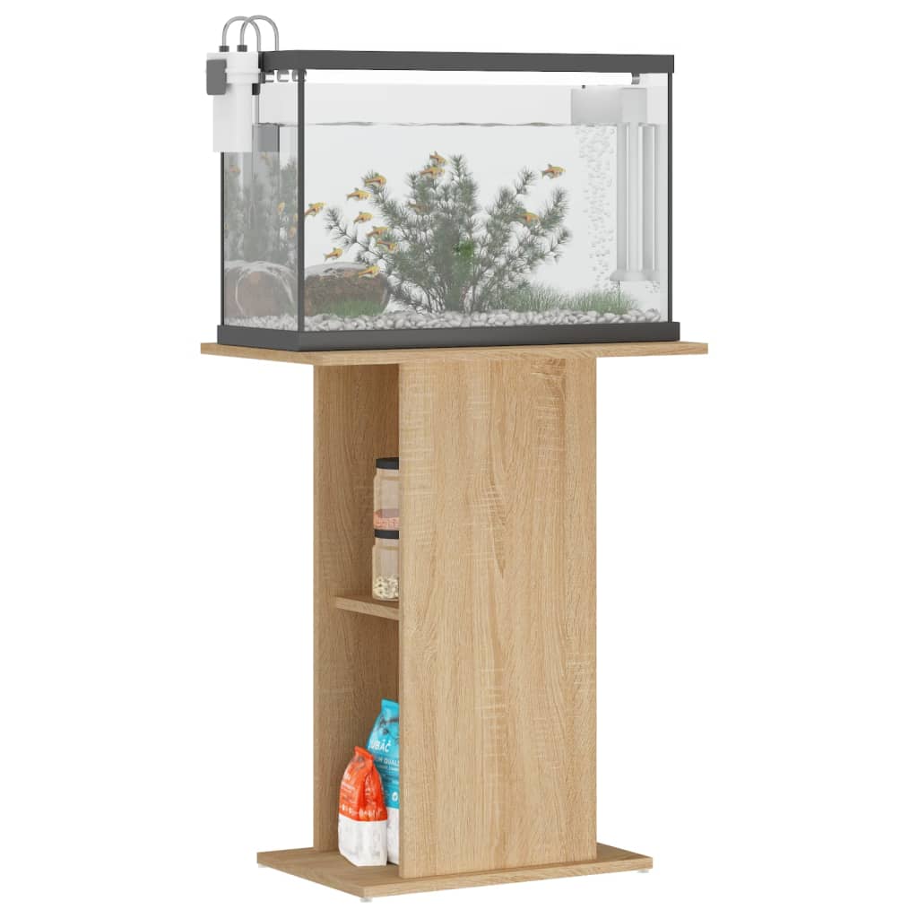 Supporto per acquario in rovere Sonoma 60,5x36x72,5 cm in legno ingegnerizzato