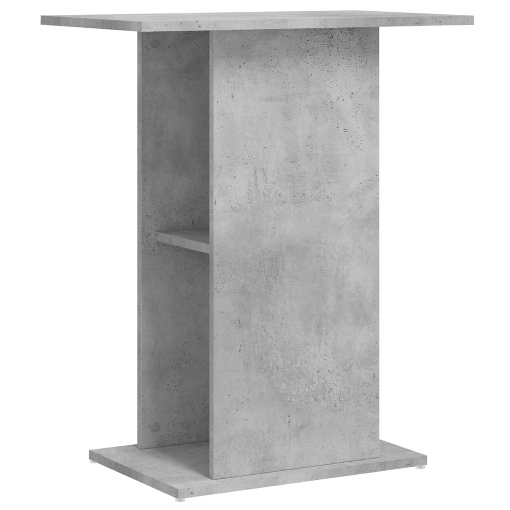 Supporto per acquario in cemento grigio 60,5x36x72,5 cm in legno ingegnerizzato
