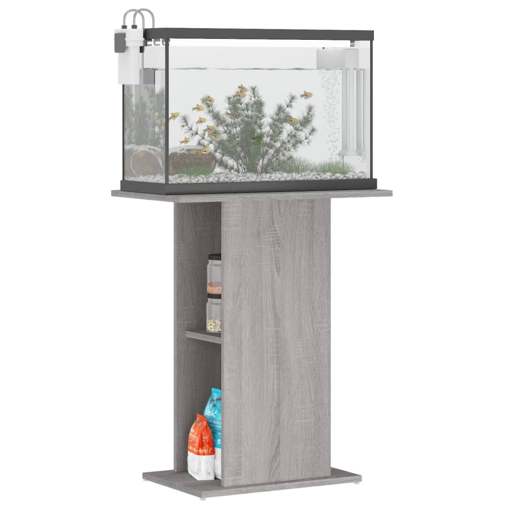 Supporto per Acquario 60,5x36x72,5 cm Multistrato Grigio Sonoma