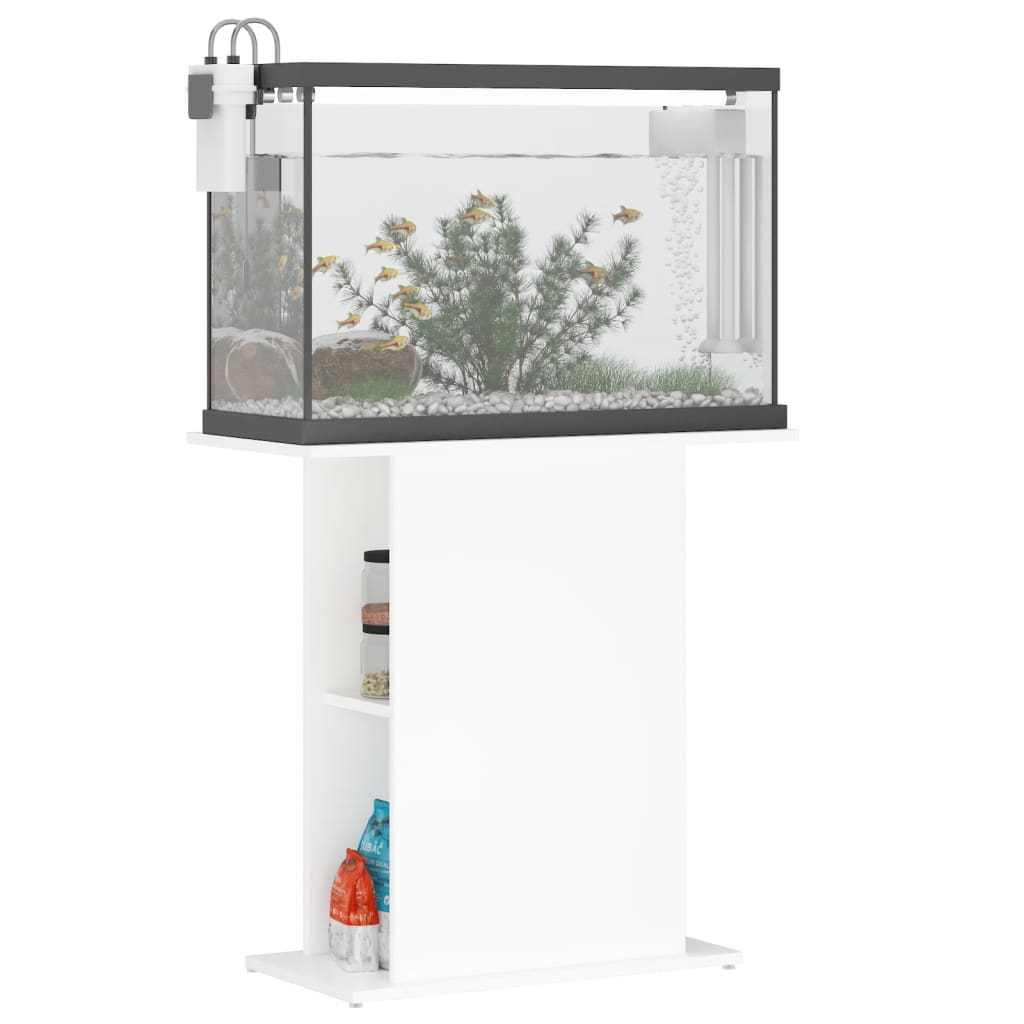 Supporto per acquario bianco 75x36x72,5 cm in legno ingegnerizzato