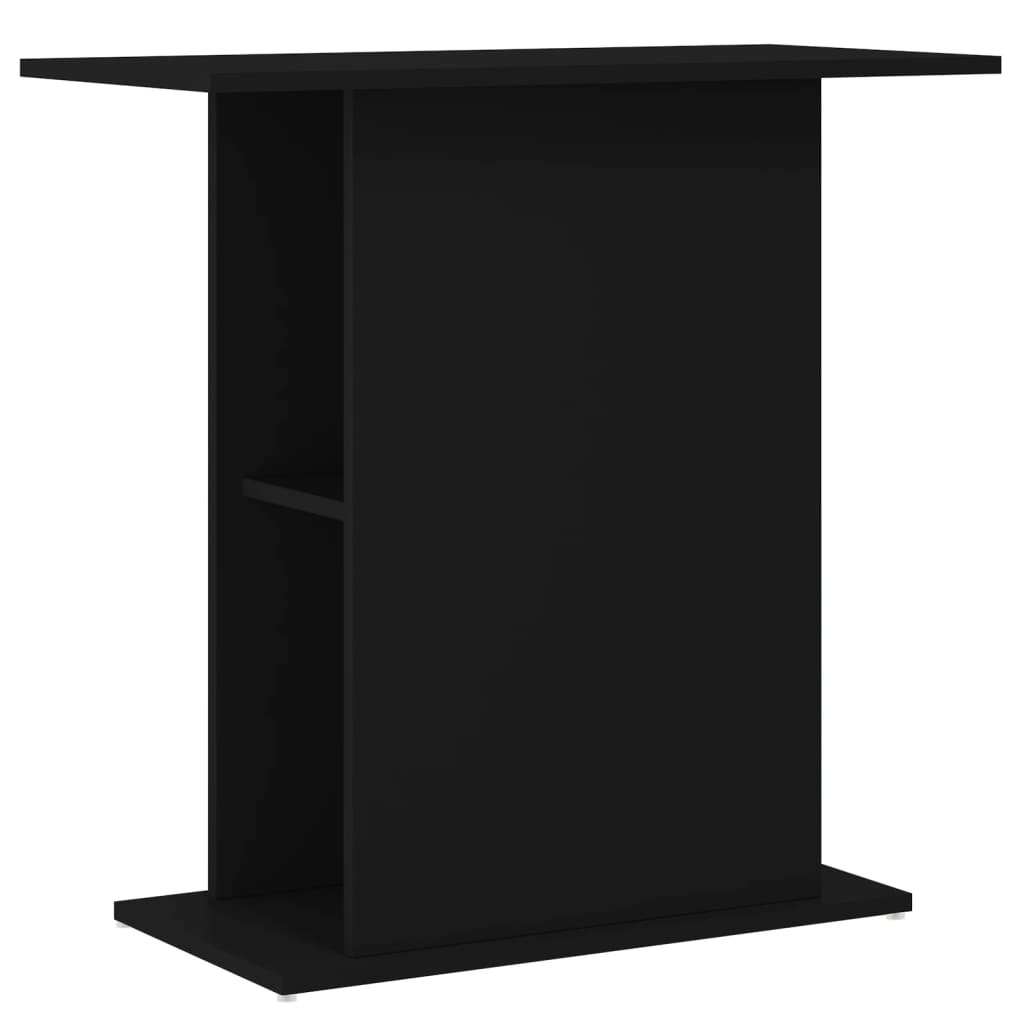 Supporto per Acquario Nero 75x36x72,5 cm in Legno Multistrato
