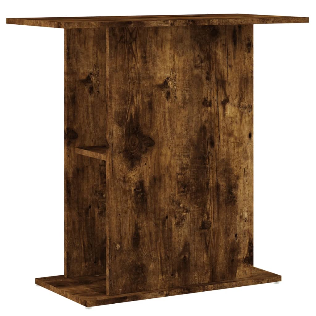 Supporto Acquario 75x36x72,5 cm Legno Multistrato Rovere Fumo