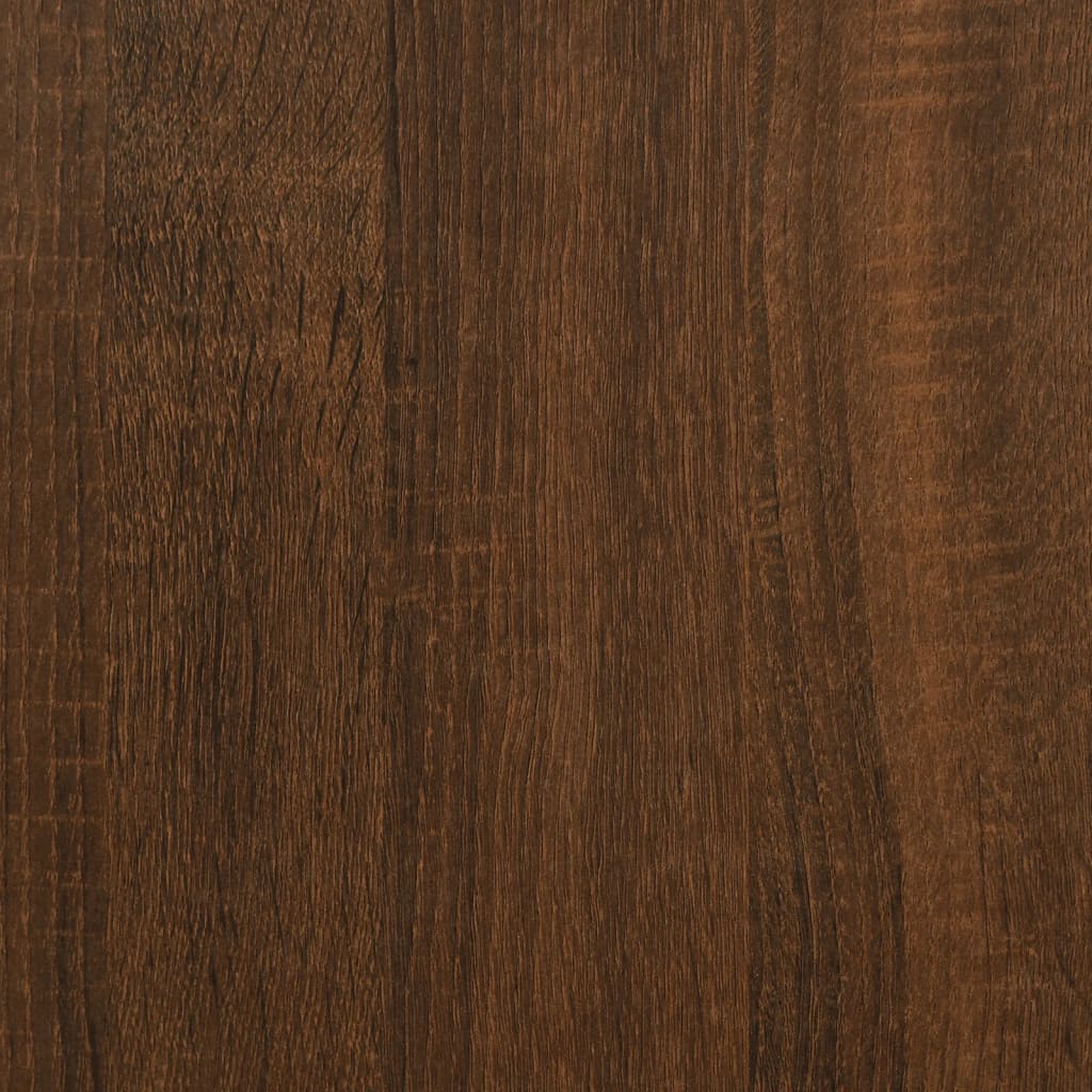 Appendiabiti con Scaffali Rovere Marrone in Legno Multistrato