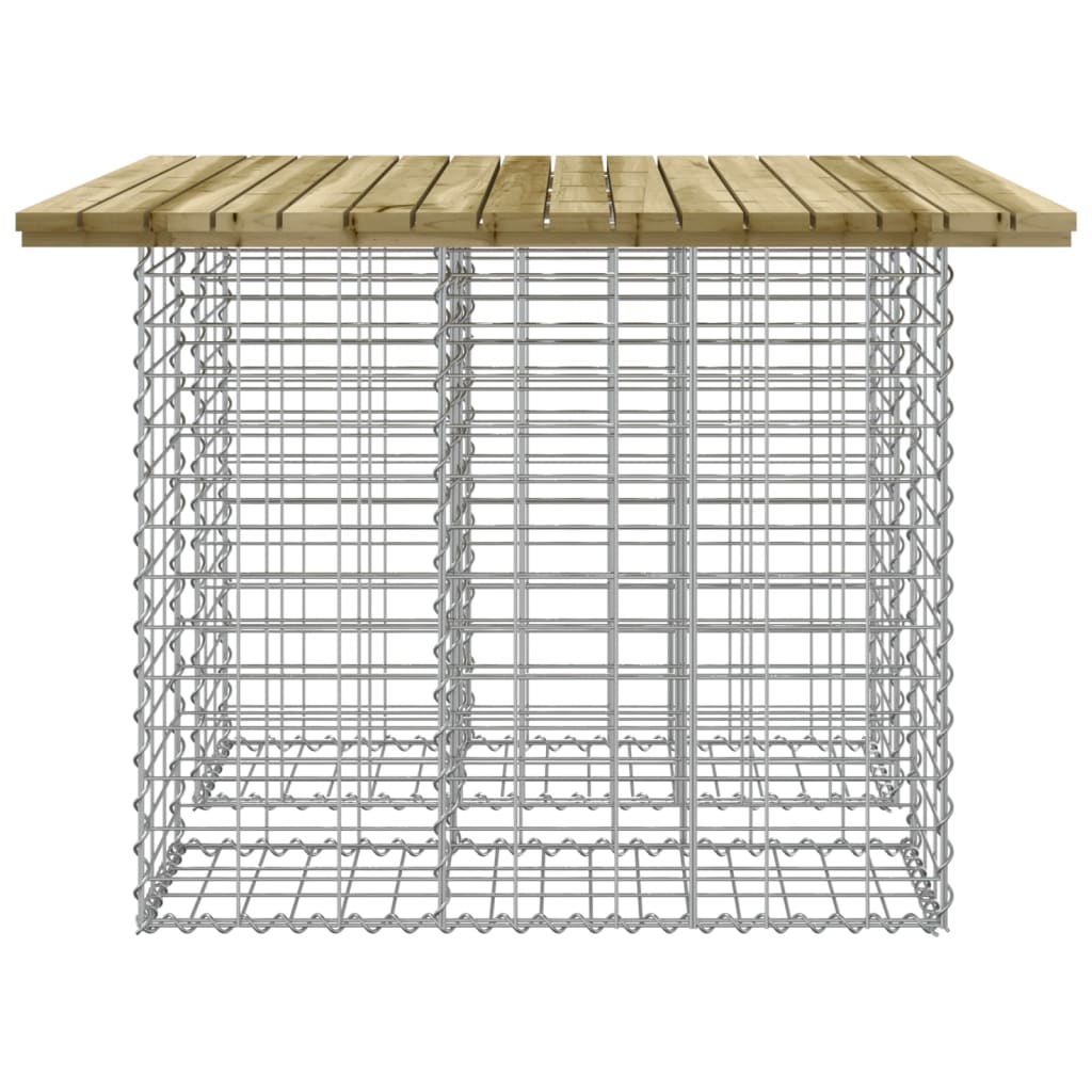 Tavolo da giardino gabbione design 100x102x72 cm