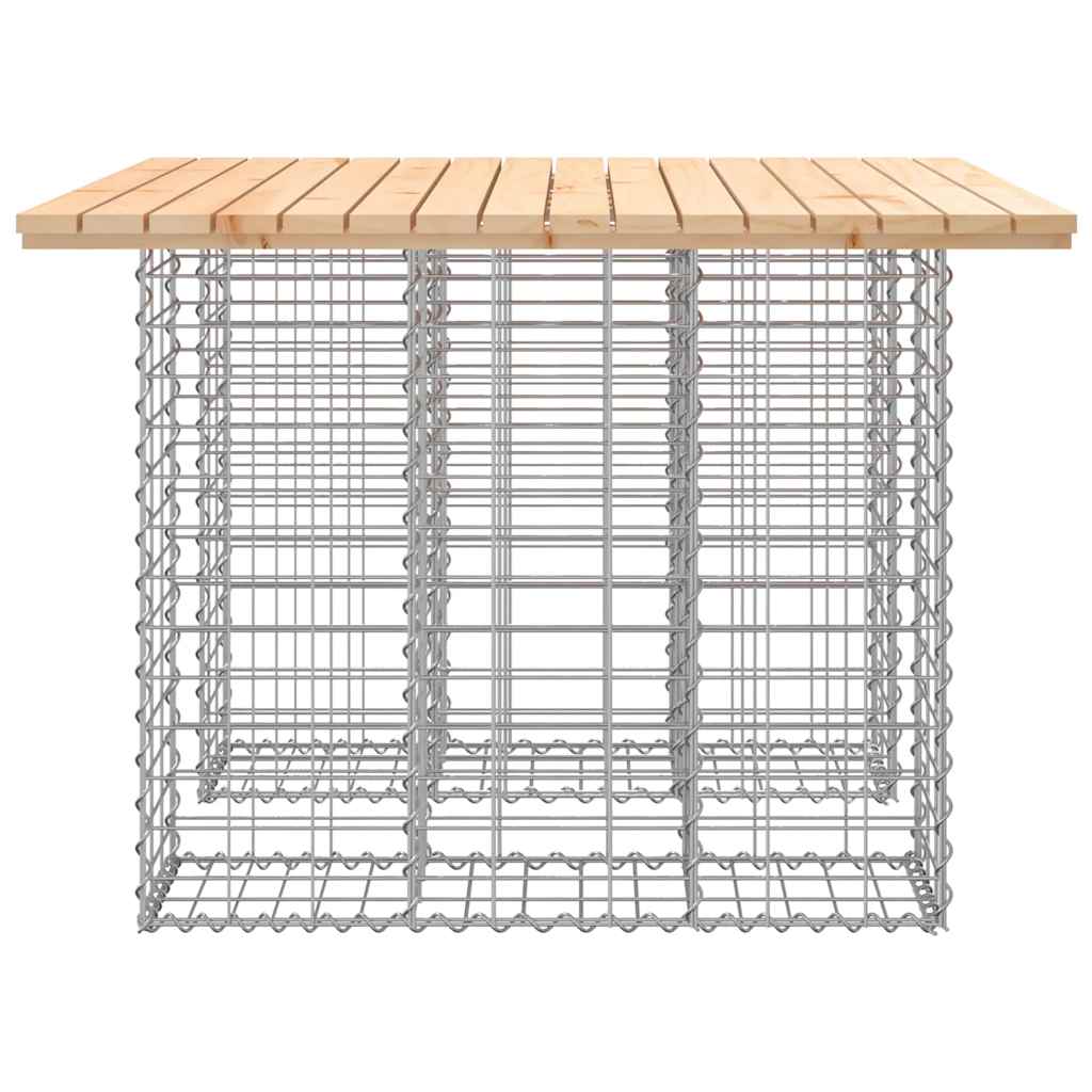Tavolo da giardino in gabbione design 100x102x72 cm