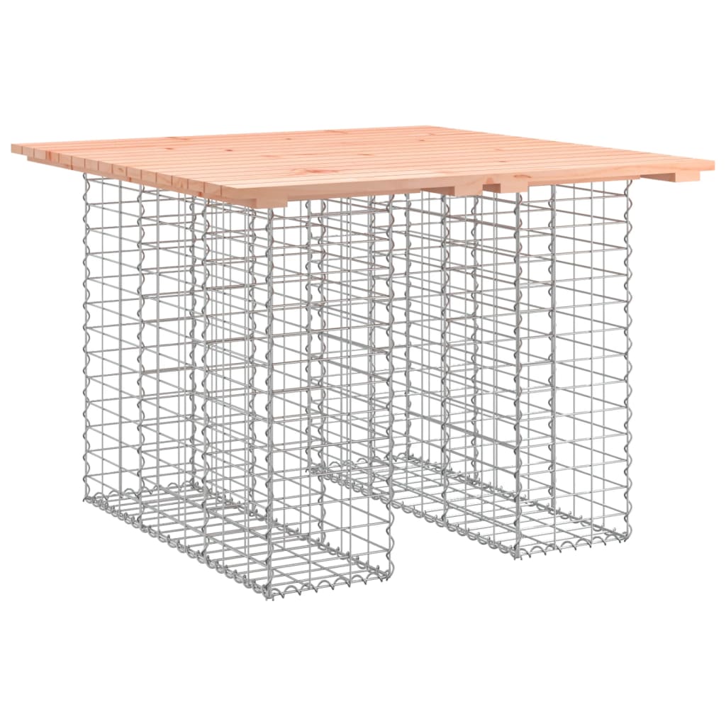Tavolo da giardino in gabbione design 100x102x72 cm