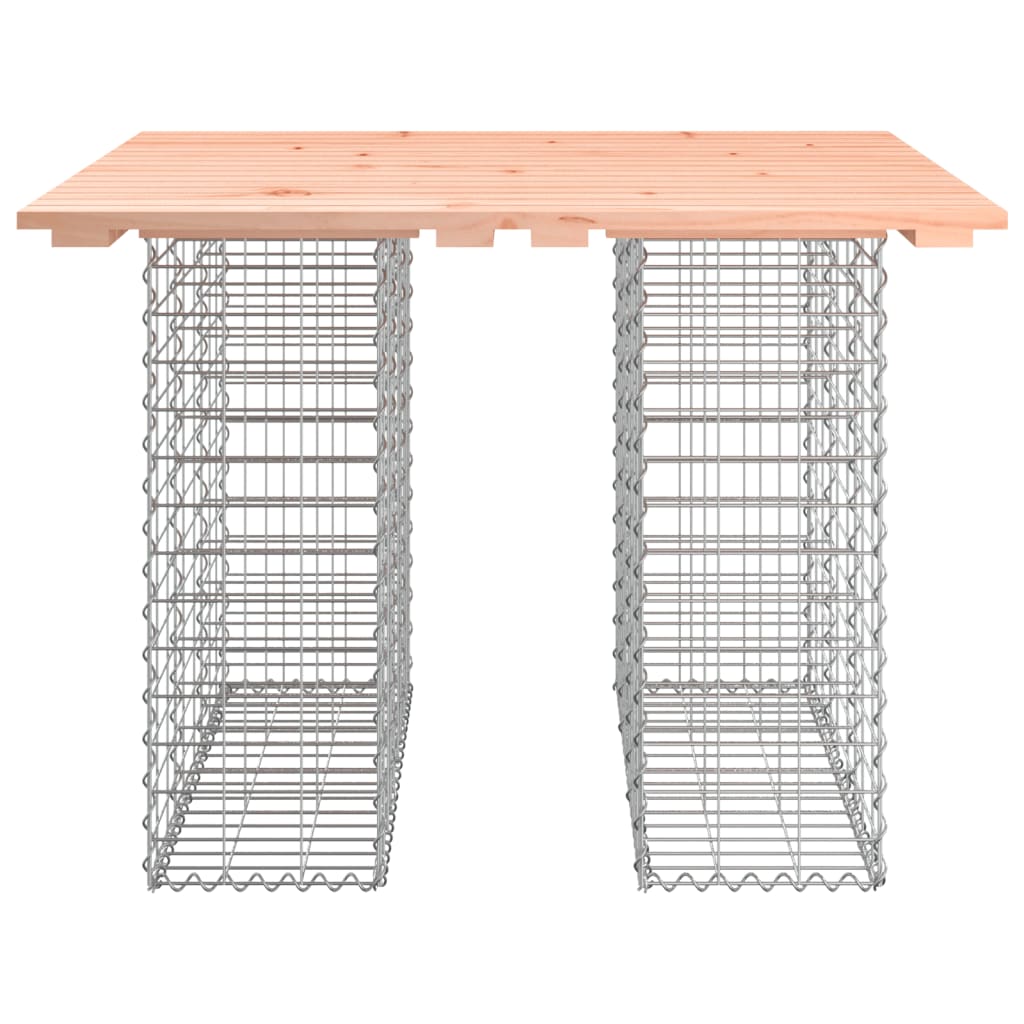 Tavolo da giardino in gabbione design 100x102x72 cm