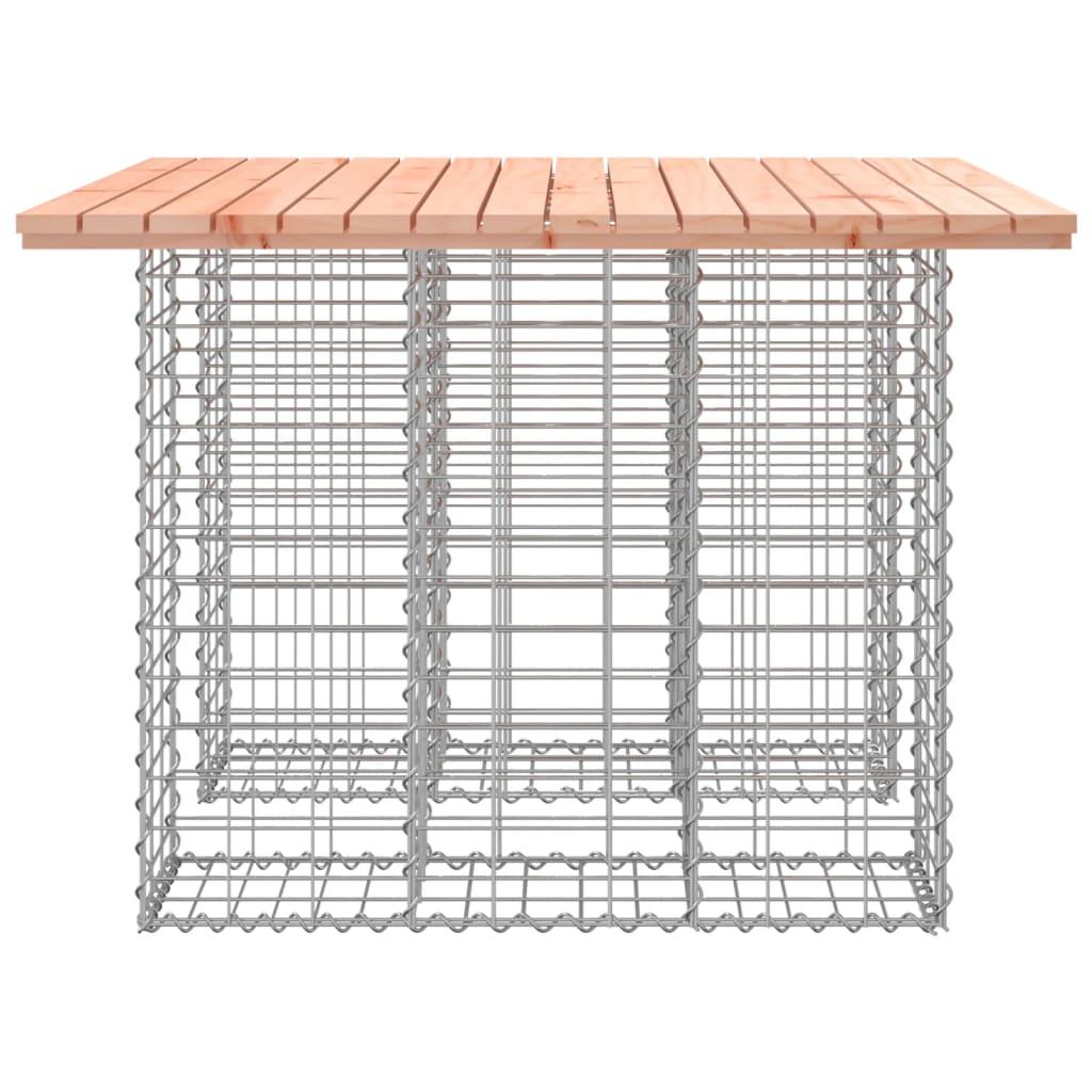 Tavolo da giardino in gabbione design 100x102x72 cm