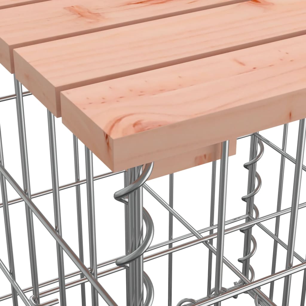 Tavolo da giardino in gabbione design 100x102x72 cm