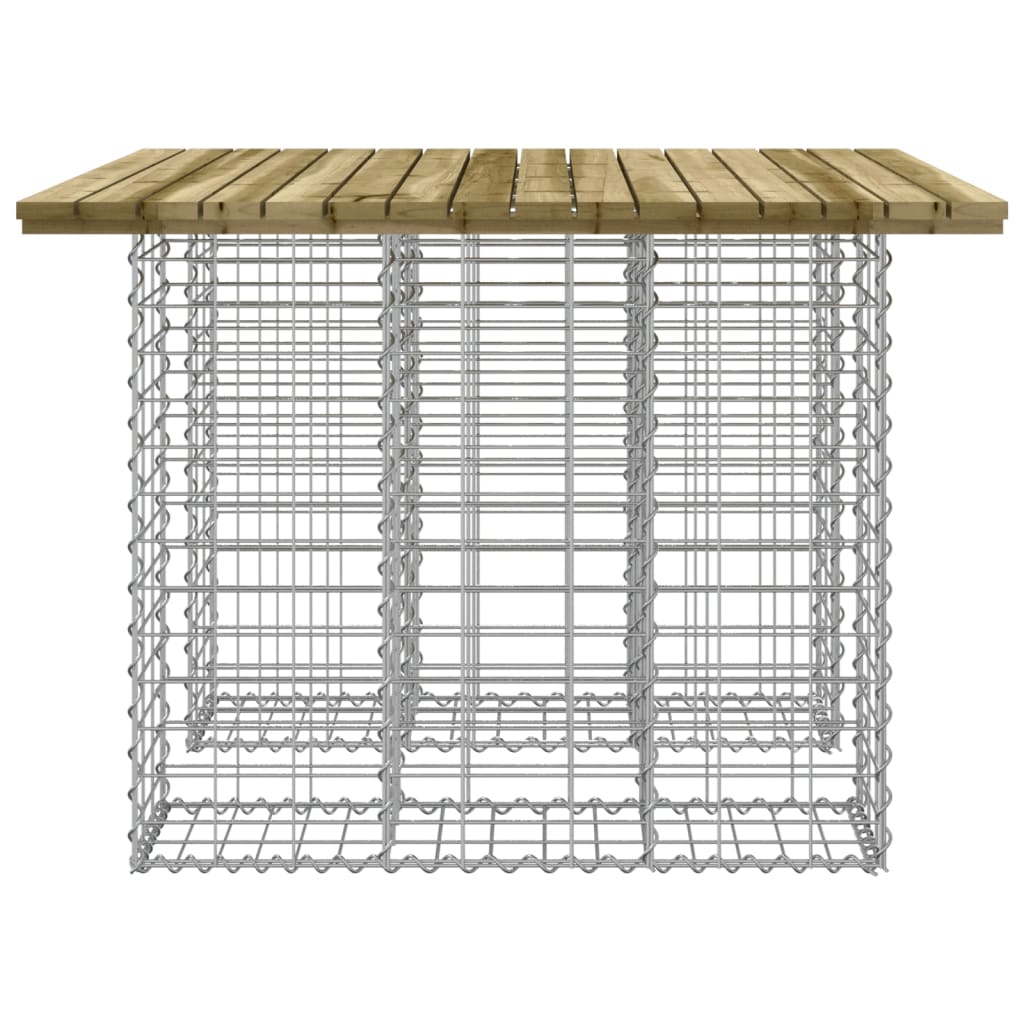 Tavolo da giardino gabbione design 100x102x72 cm