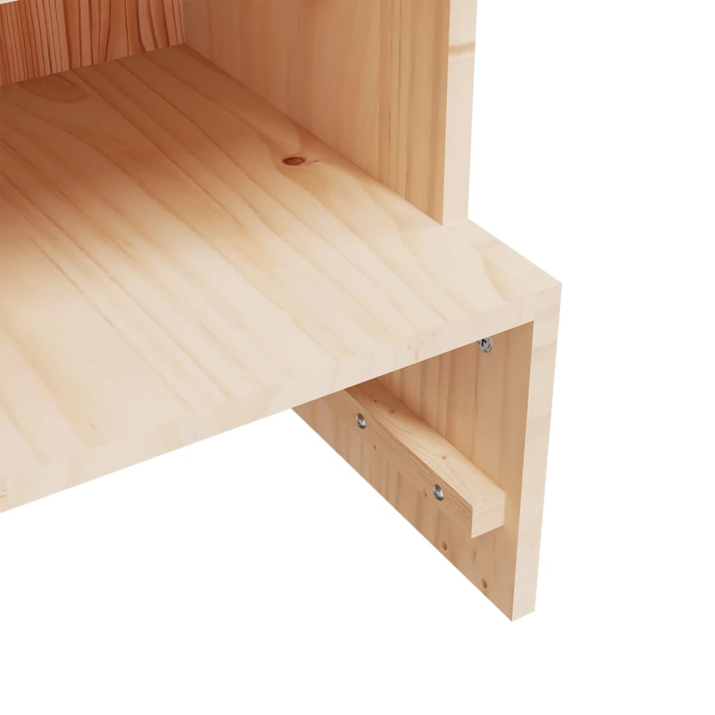 Scarpiera 28x30x104 cm in Legno Massello di Pino