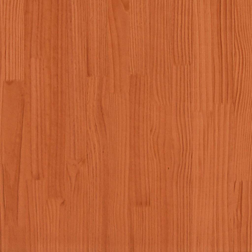 Fioriera Giardino Marrone Cera 90x50x70 cm Legno Massello Pino