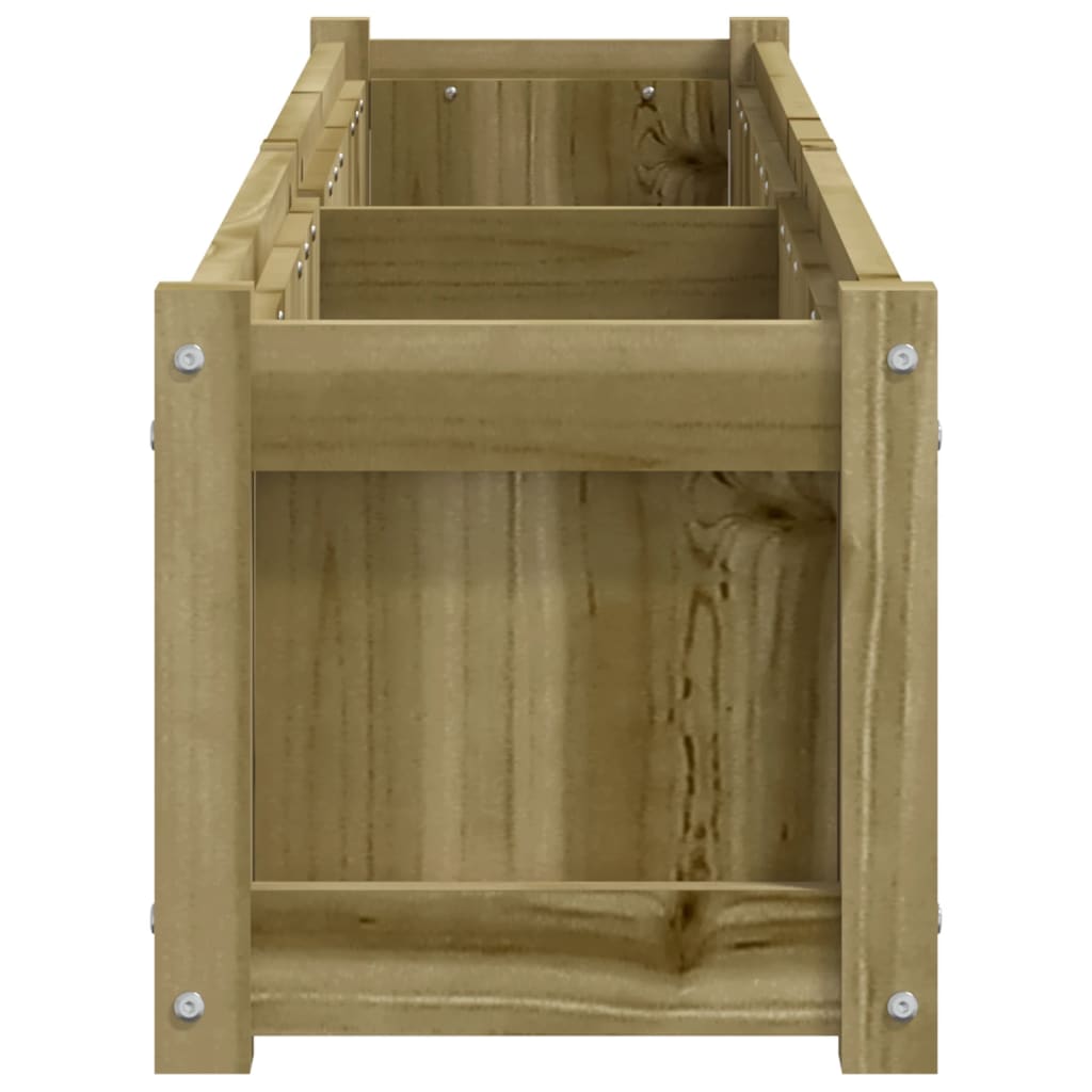 Fioriera da Giardino in Legno di Pino 180 x 31 x 31 cm