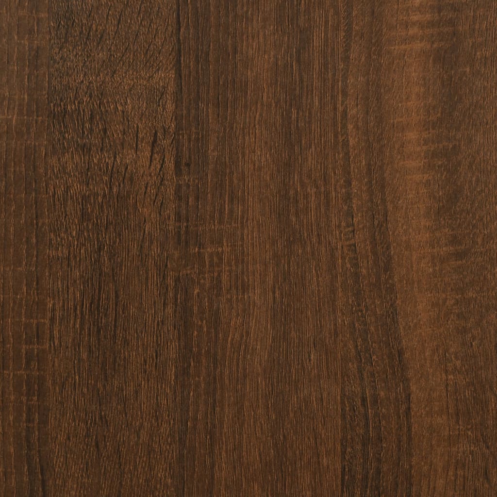 Appendiabiti con Porta Scarpe Rovere Marrone 100x40x184 cm