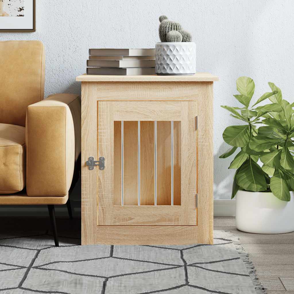 Gabbia Cani da Arredamento Rovere Sonoma 55x75x65cm Multistrato