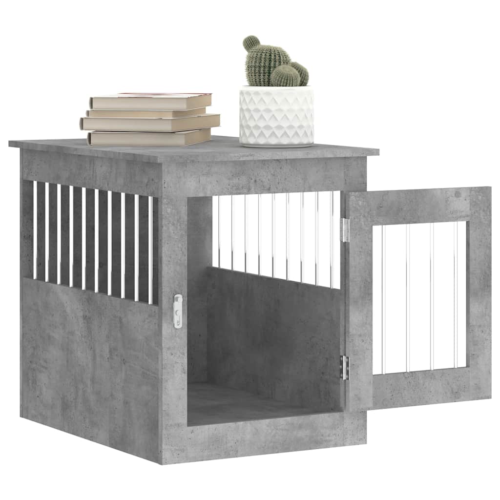 Gabbia Cani Arredamento Grigio Cemento 55x75x65cm Multistrato