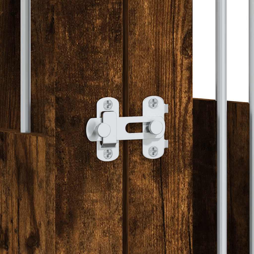 Gabbia Cani da Arredamento Rovere Fumo 55x75x65cm Multistrato