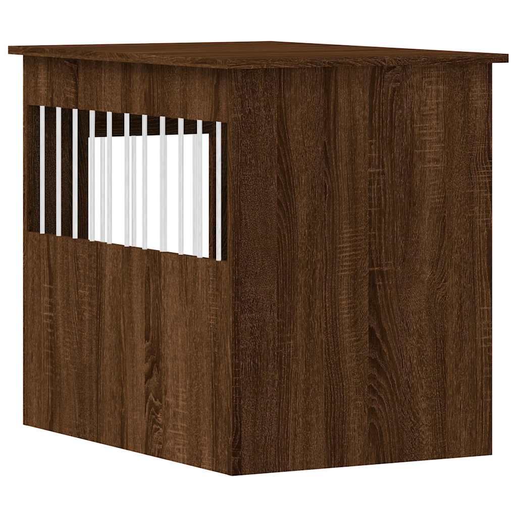Gabbia Cani Arredamento Rovere Marrone 55x80x68cm Multistrato
