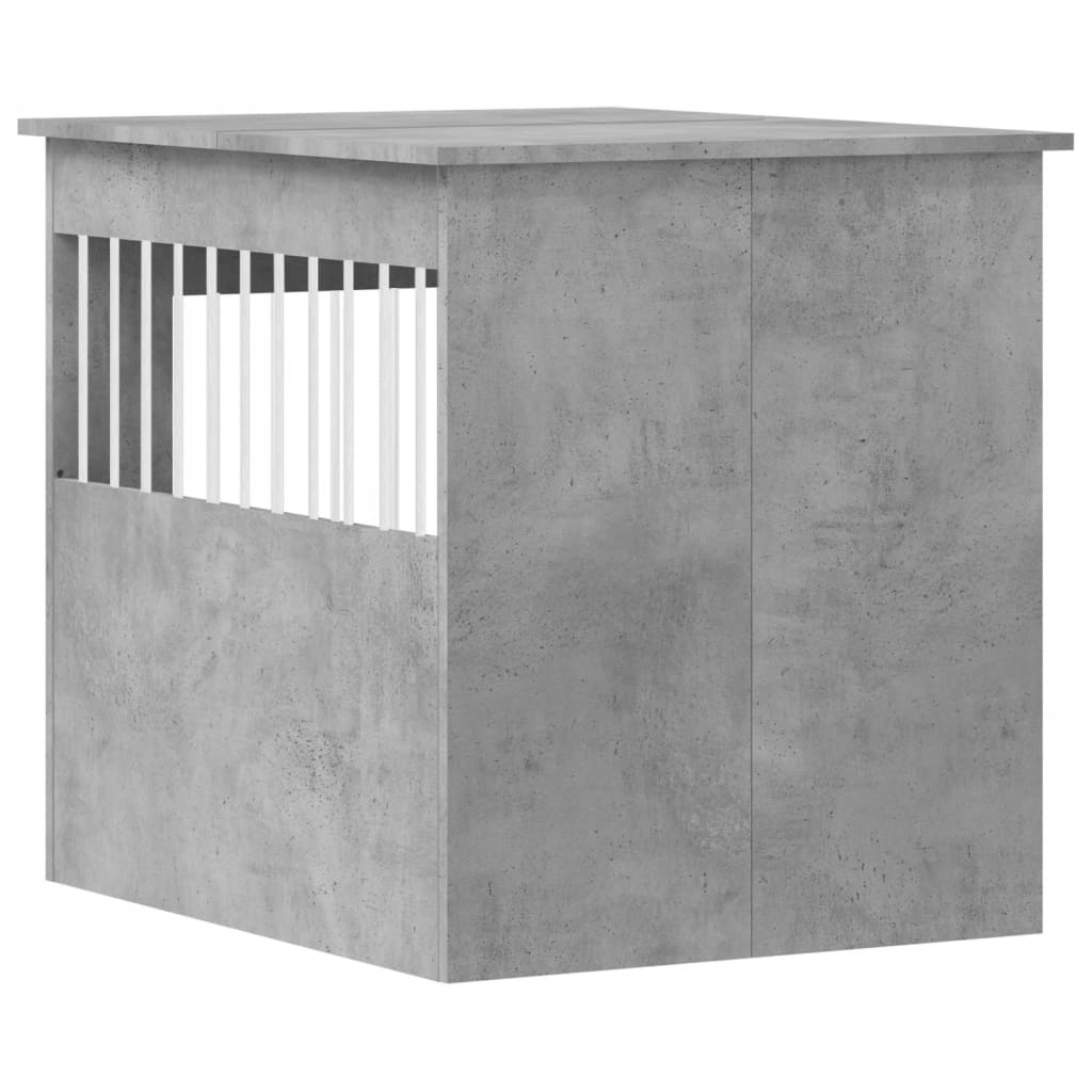 Gabbia Cani Arredamento Grigio Cemento 64,5x80x71cm Multistrato
