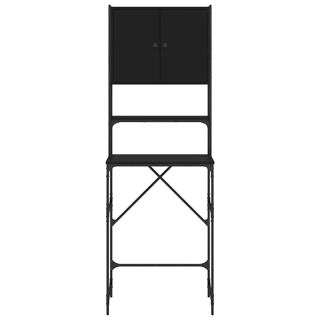 Mobile per Lavatrice Nero 68x48,5x194 cm
