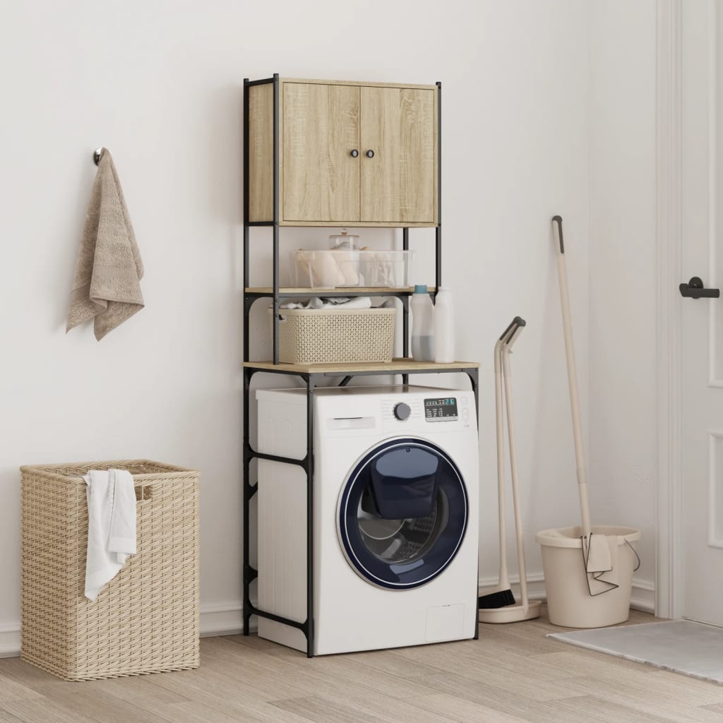 Mobile per Lavatrice Rovere Sonoma 68x48,5x194 cm