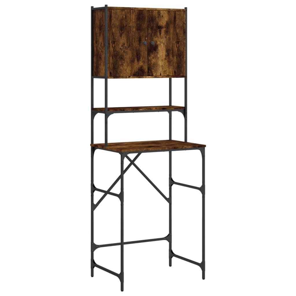 Mobile per Lavatrice Rovere Fumo 68x48,5x194 cm