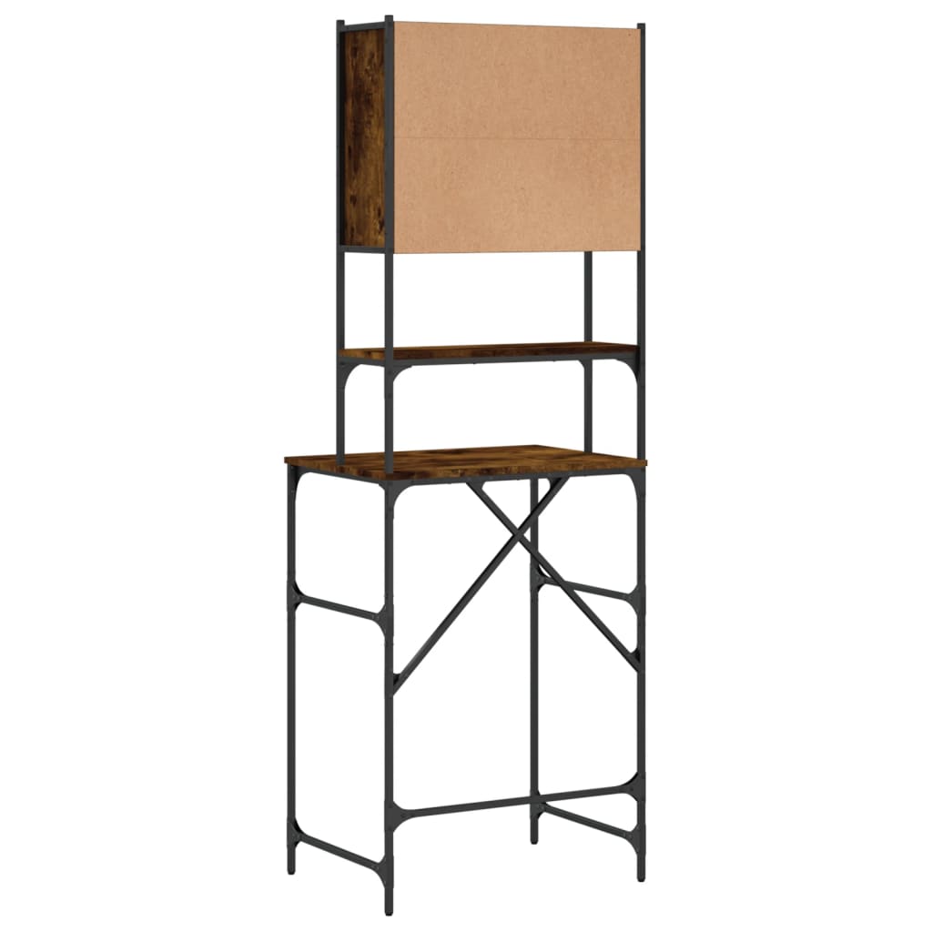 Mobile per Lavatrice Rovere Fumo 68x48,5x194 cm