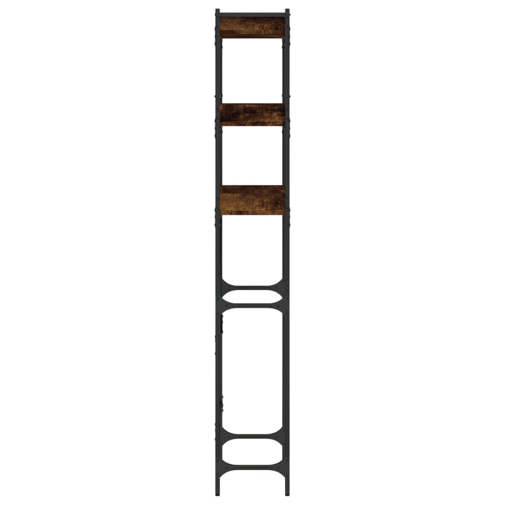 Scaffale per Lavatrice Rovere Fumo 67x25x163 cm Multistrato