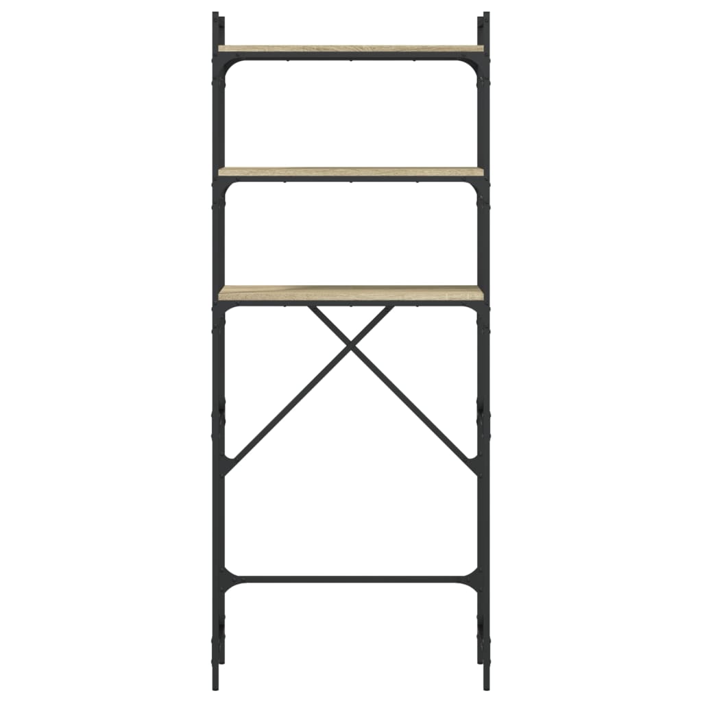 Scaffale per Lavatrice Rovere Sonoma 67x25x163 cm Multistrato