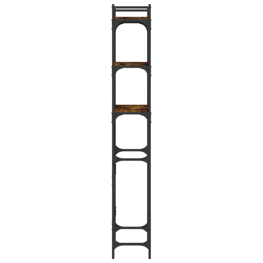 Scaffale per Lavatrice Rovere Fumo 67x25x163 cm Multistrato