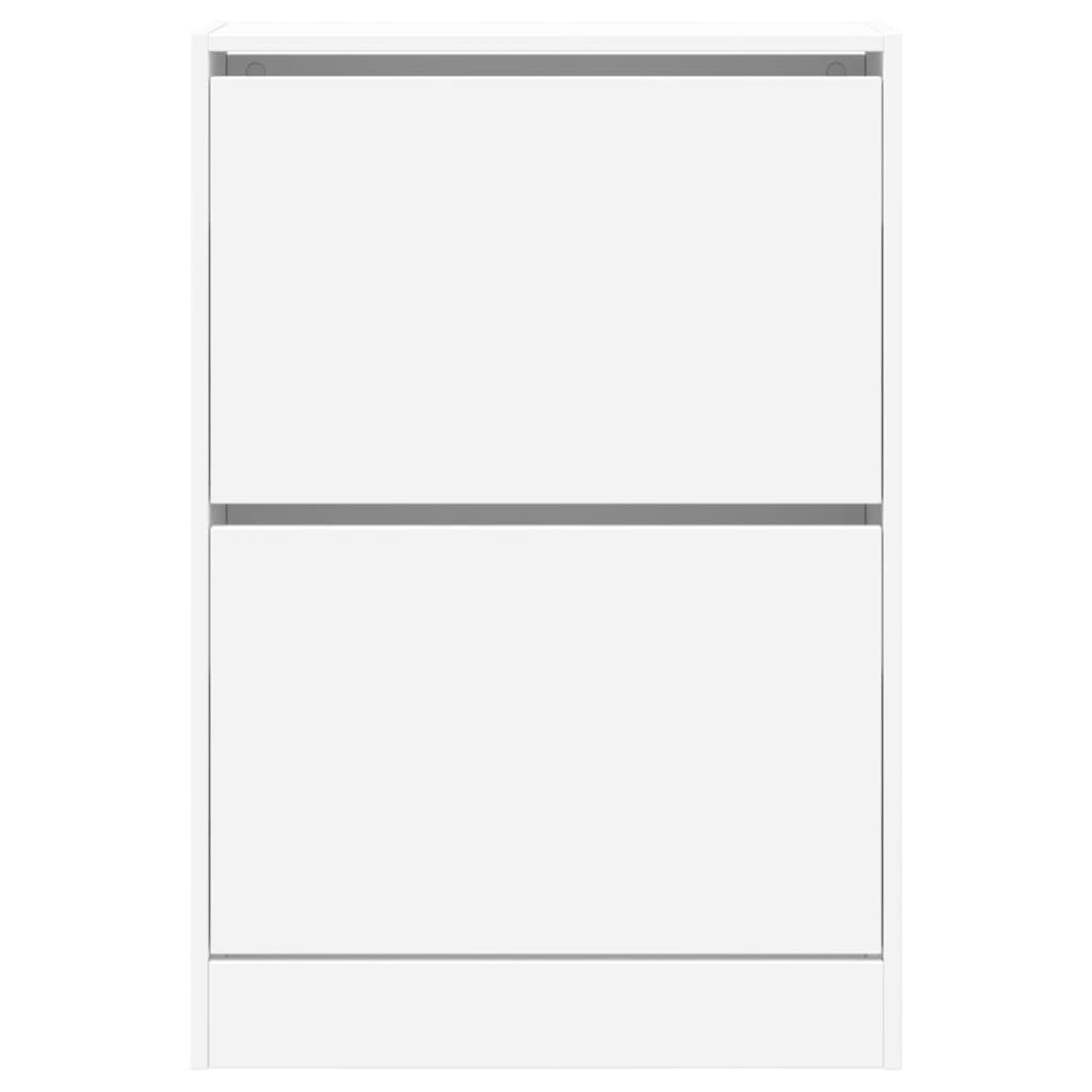 Scarpiera Bianca 60x21x87,5 cm in Legno Multistrato
