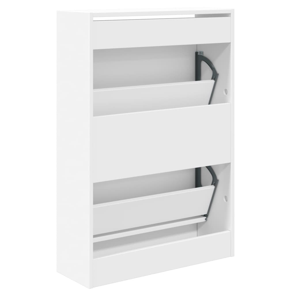 Scarpiera Bianca 60x21x87,5 cm in Legno Multistrato