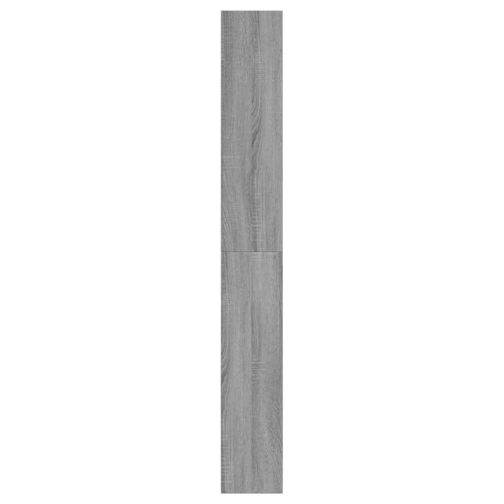 Scarpiera Grigio Sonoma 60x21x163,5 cm in Legno Multistrato