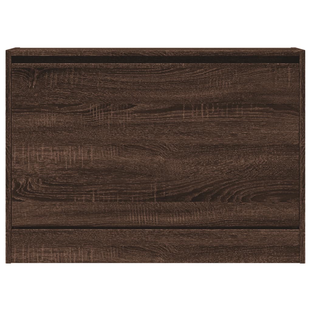 Scarpiera Rovere Marrone 80x21x57 cm in Legno Multistrato