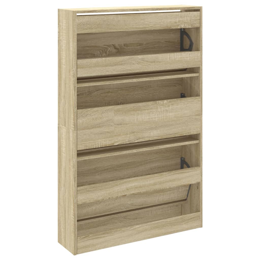 Scarpiera Rovere Sonoma 80x21x125,5 cm in Legno Multistrato