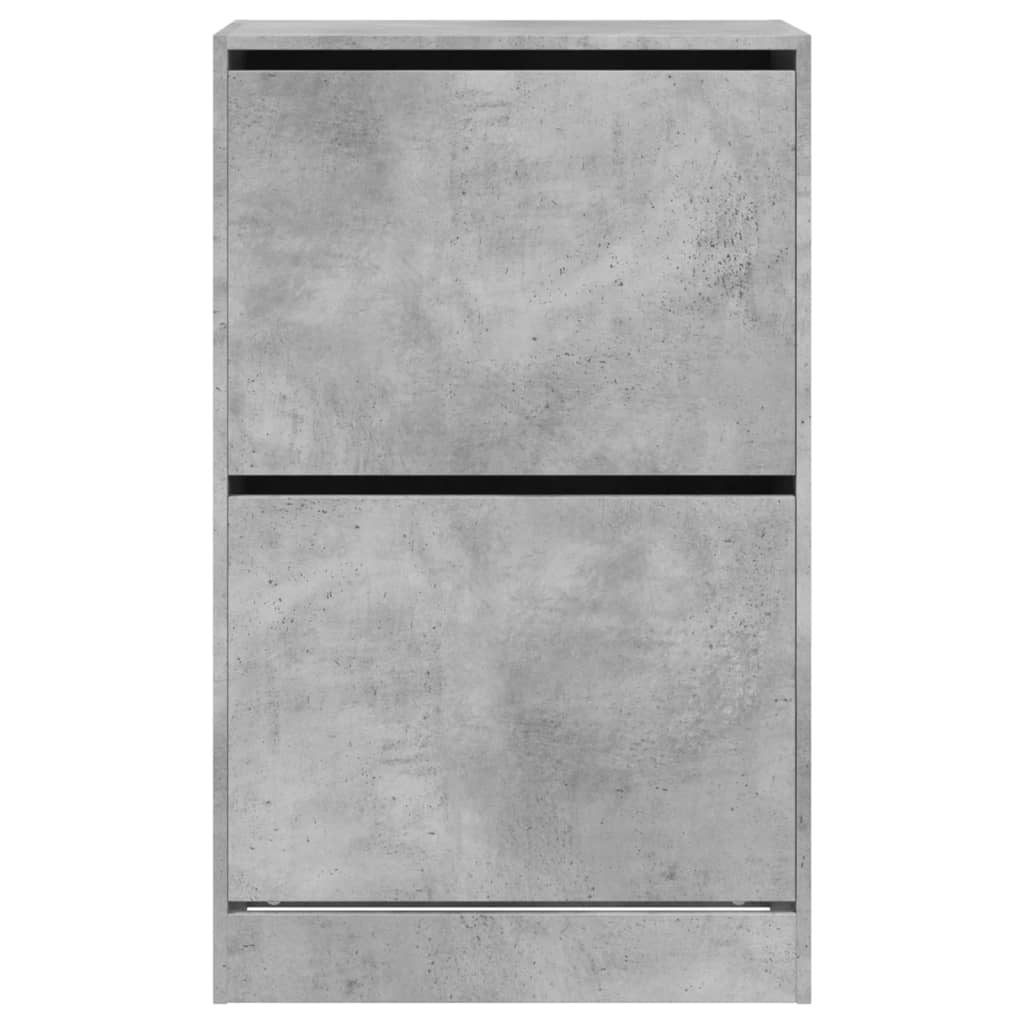Scarpiera Grigio Cemento 60x34x96,5 cm in Legno Multistrato