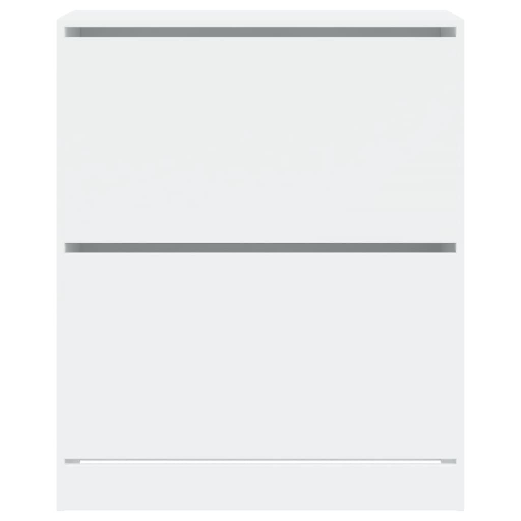 Scarpiera Bianca 80x34x96,5 cm in Legno Multistrato