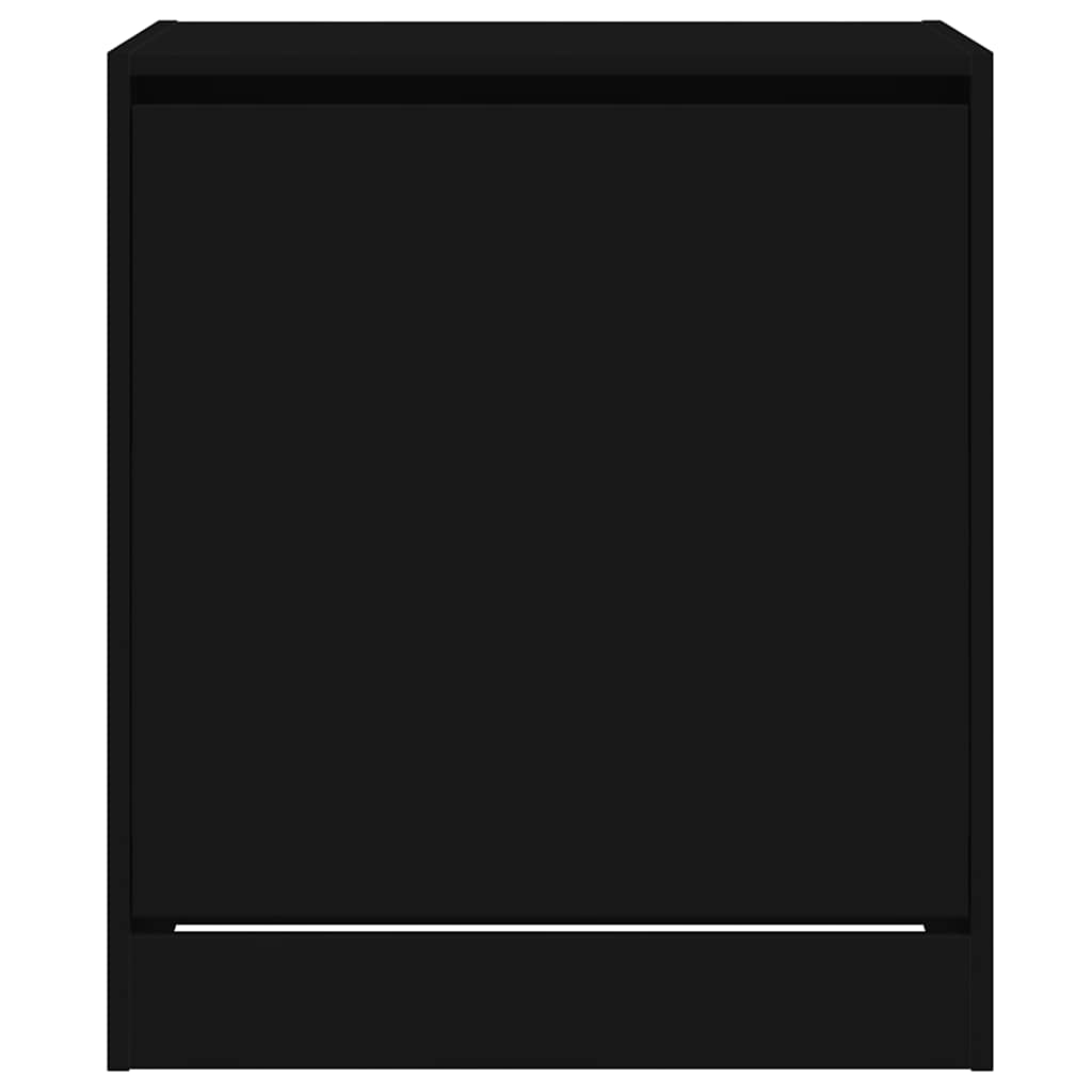 Scarpiera Nera 60x42x69 cm in Legno Multistrato