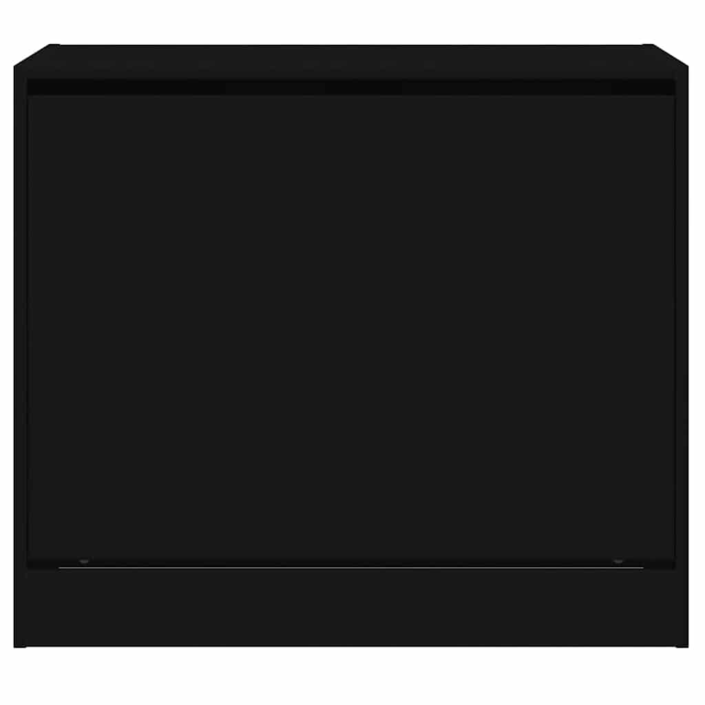 Scarpiera Nera 80x42x69 cm in Legno Multistrato