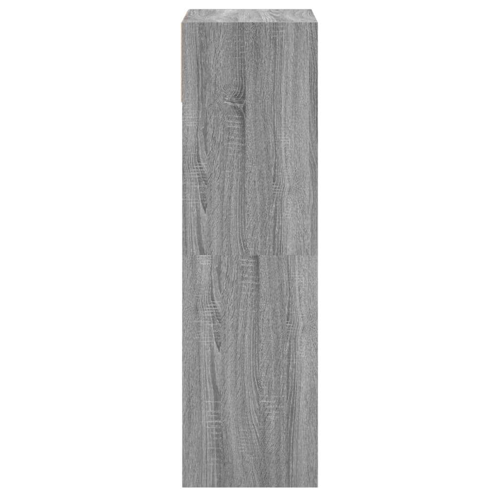 Scarpiera Grigio Sonoma 60x34x116 cm in Legno Multistrato
