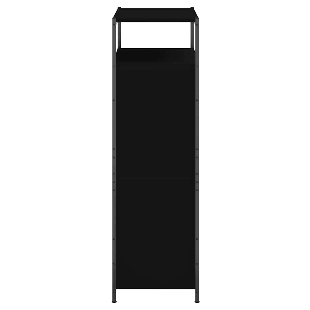 Scarpiera Nera 75x34x112 cm in Legno Multistrato