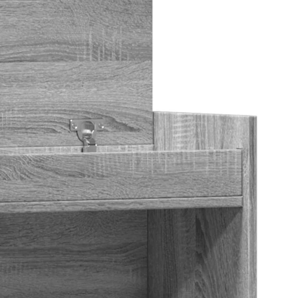 Scarpiera Grigio Sonoma 100,5x28x100 cm in Legno Multistrato